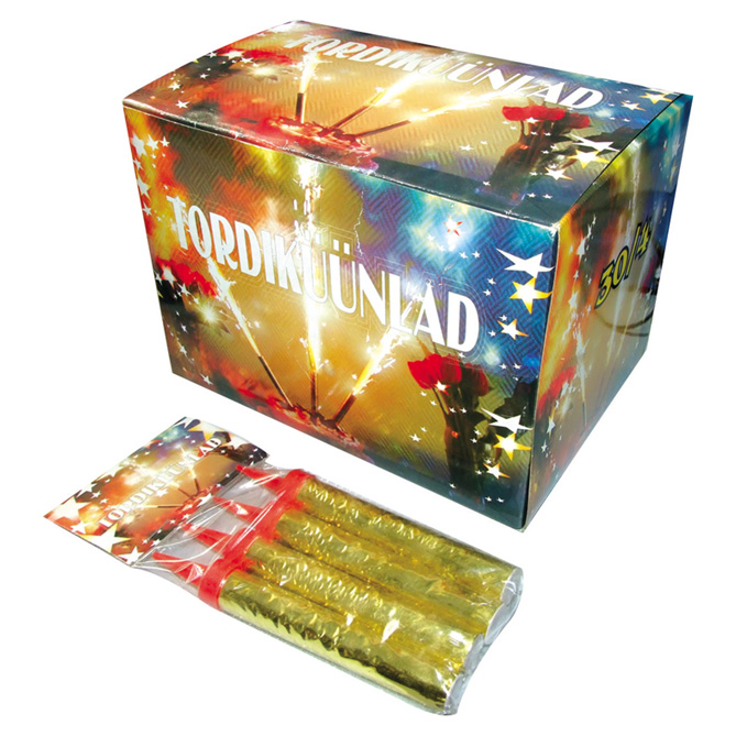 35Second Silver Sparkler Candle