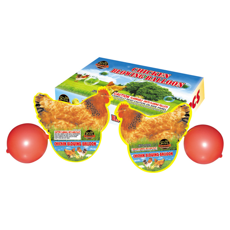 Chicken Blowing Balloon