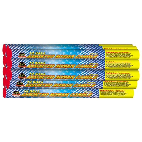 10 Ball Thunder Roman Candle 