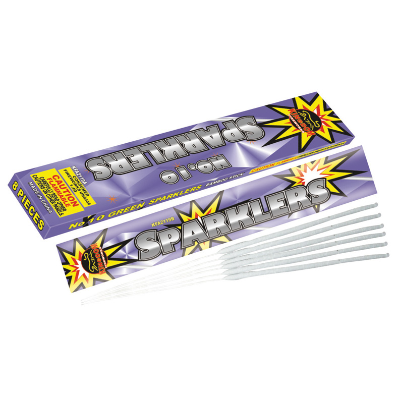 Green Crackling Iron Wire Sparkler