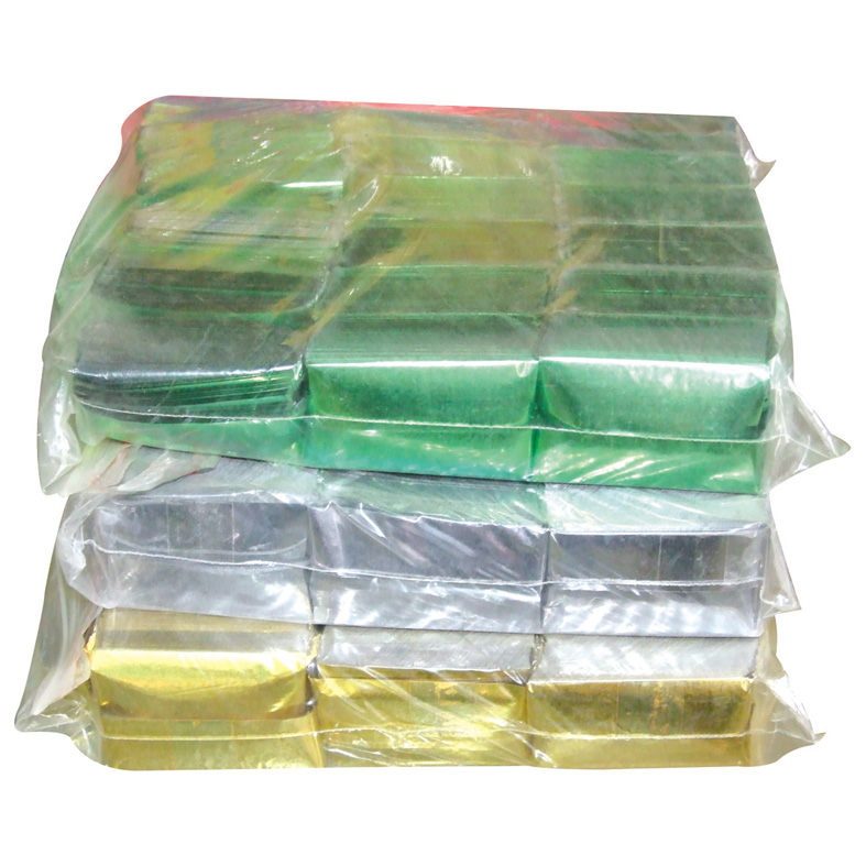 Metallic Color Confetti Square