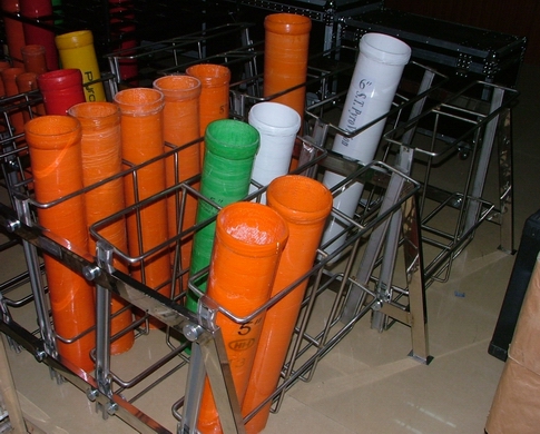 5, 6 inch steel shell rack